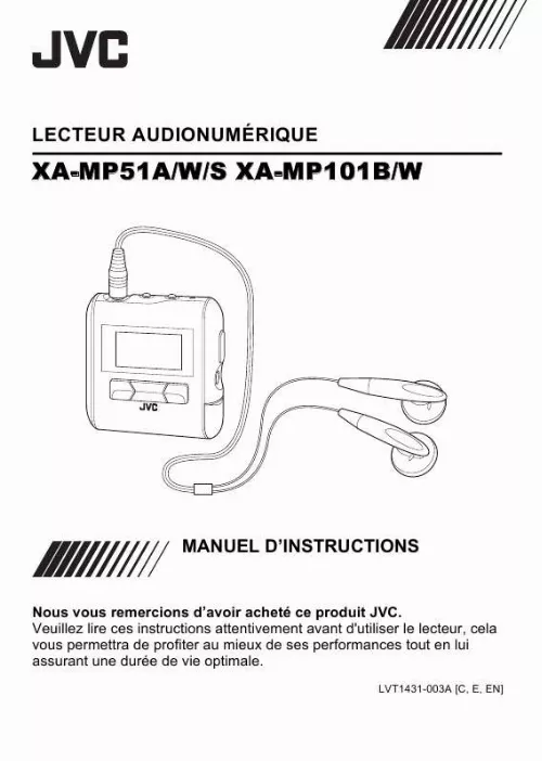 Mode d'emploi JVC XA-MP101