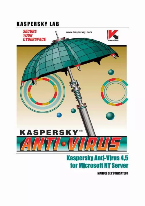 Mode d'emploi KAPERSKY ANTI-VIRUS 4.5