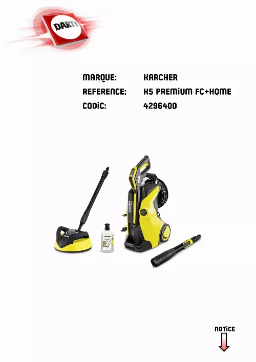 Mode d'emploi KARCHER K5 HOME