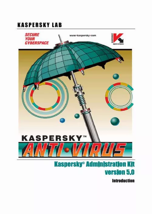 Mode d'emploi KASPERSKY LAB ADMINISTRATION KIT 5.0