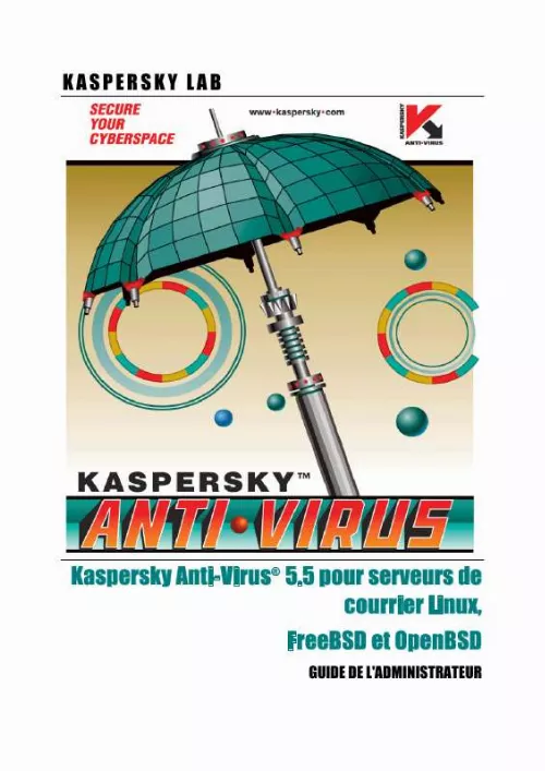 Mode d'emploi KASPERSKY ANTI-VIRUS 5.5