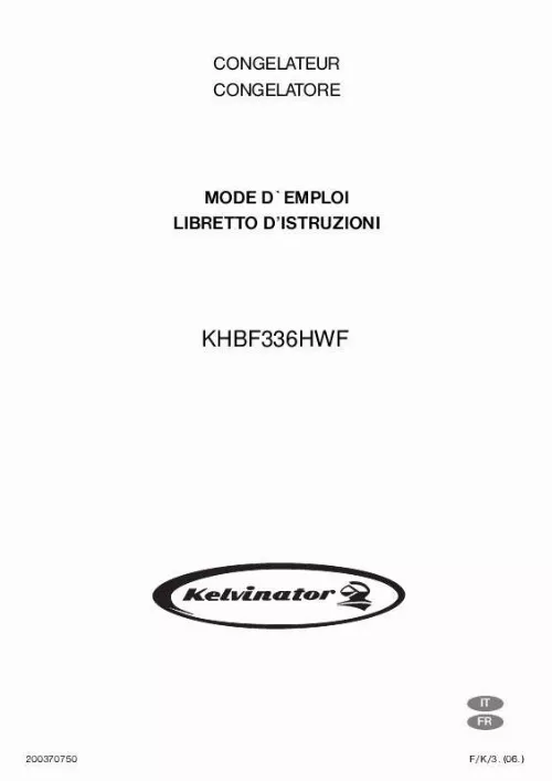 Mode d'emploi KELVINATOR KHBF336HWF