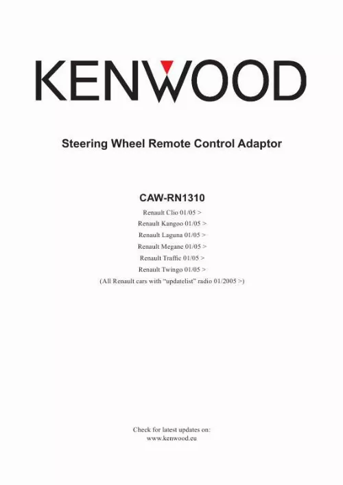 Mode d'emploi KENWOOD CAW-RN1310