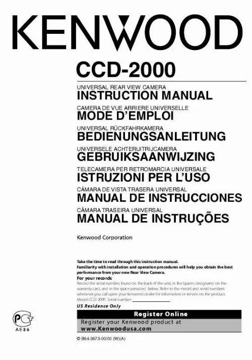 Mode d'emploi KENWOOD CCD-2000