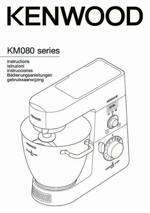 Mode d'emploi KENWOOD COOKING CHEF KM089