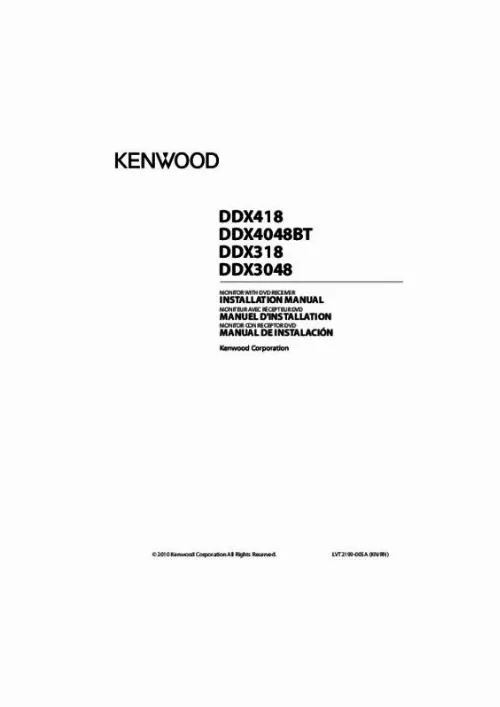 Mode d'emploi KENWOOD DDX418