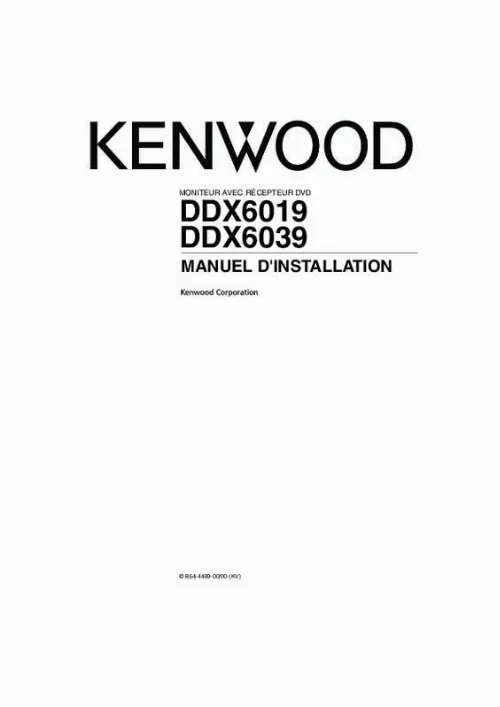 Mode d'emploi KENWOOD DDX6019