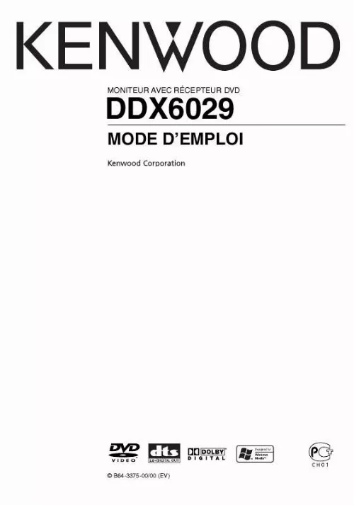Mode d'emploi KENWOOD DDX6029
