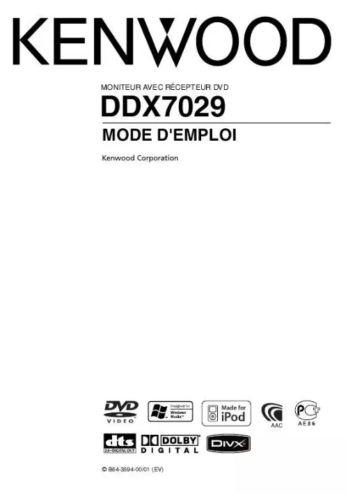 Mode d'emploi KENWOOD DDX7029