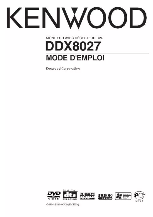 Mode d'emploi KENWOOD DDX8027