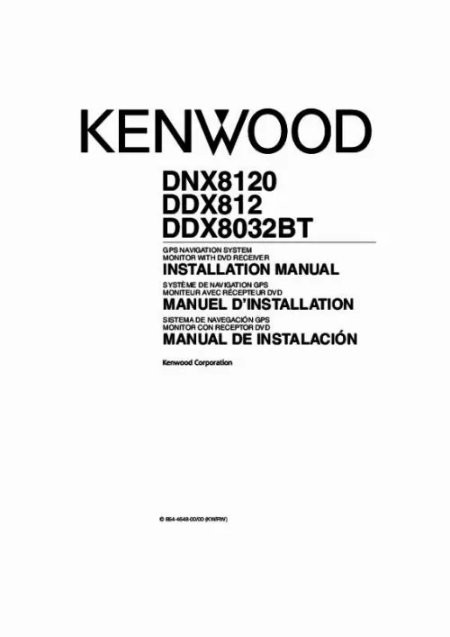 Mode d'emploi KENWOOD DDX8032BT