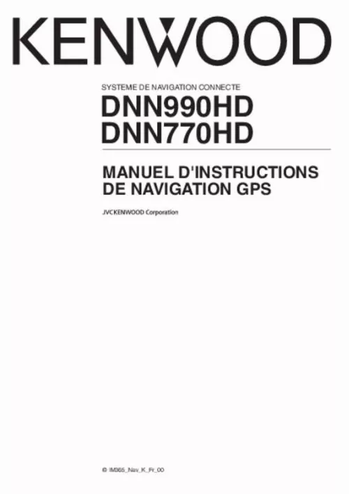 Mode d'emploi KENWOOD DNN770HD