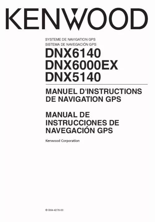 Mode d'emploi KENWOOD DNX6000EX