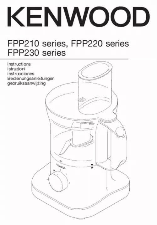 Mode d'emploi KENWOOD FPP225