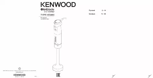 Mode d'emploi KENWOOD HDM800SI TRIBLADE SYSTEMPRO