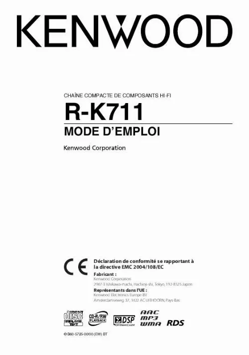 Mode d'emploi KENWOOD K-711