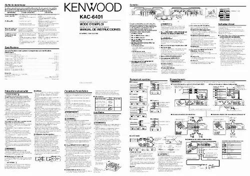 Mode d'emploi KENWOOD KAC-6401
