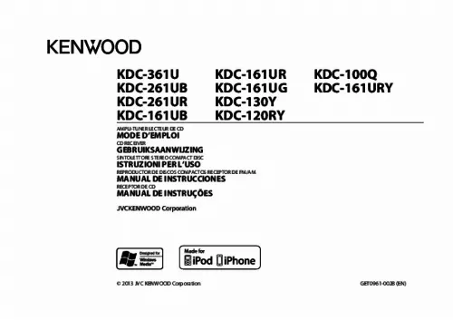 Mode d'emploi KENWOOD KDC-100Q