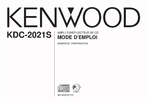 Mode d'emploi KENWOOD KDC-2021S