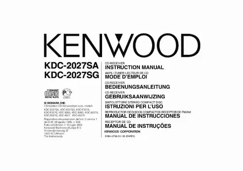 Mode d'emploi KENWOOD KDC-2027SG