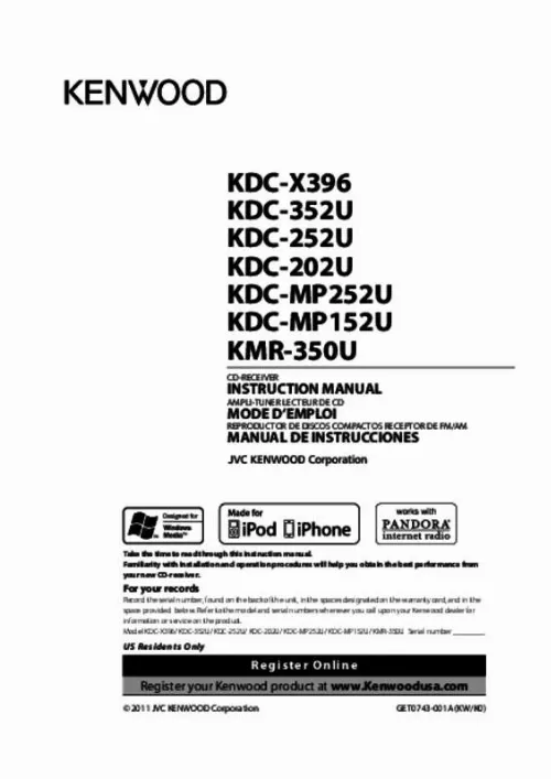 Mode d'emploi KENWOOD KDC-202U