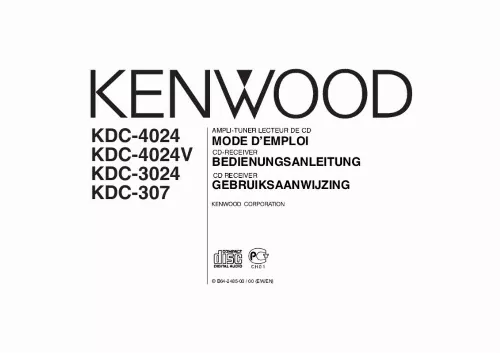 Mode d'emploi KENWOOD KDC-3024