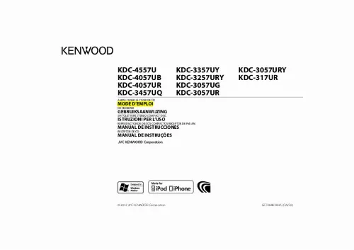Mode d'emploi KENWOOD KDC-3057UR