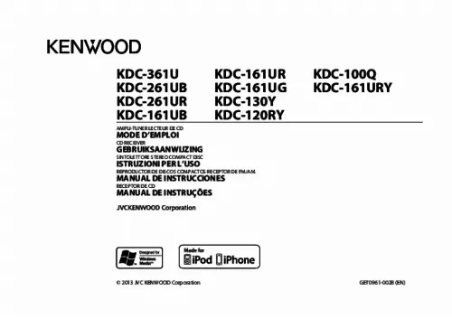 Mode d'emploi KENWOOD KDC-361U