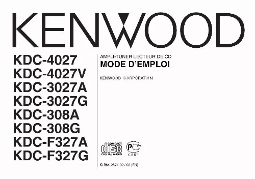 Mode d'emploi KENWOOD KDC-4027V