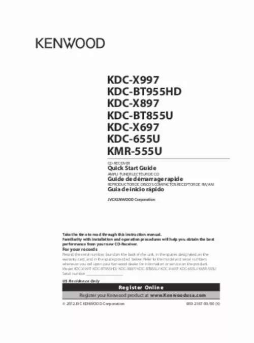 Mode d'emploi KENWOOD KDC-655U