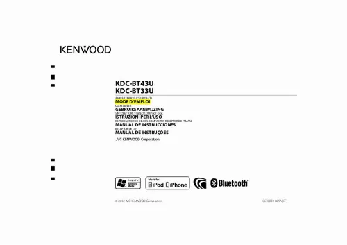 Mode d'emploi KENWOOD KDC-BT33U