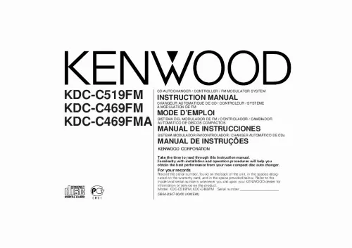 Mode d'emploi KENWOOD KDC-C469FMA