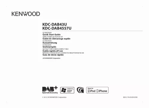 Mode d'emploi KENWOOD KDC-DAB43U