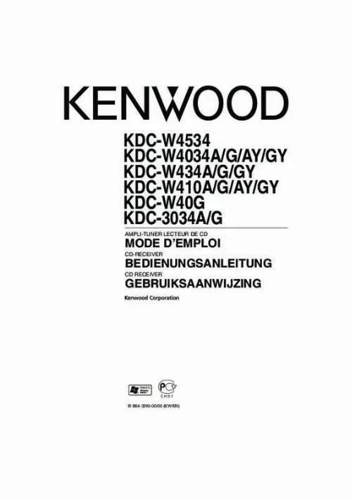 Mode d'emploi KENWOOD KDC-W434