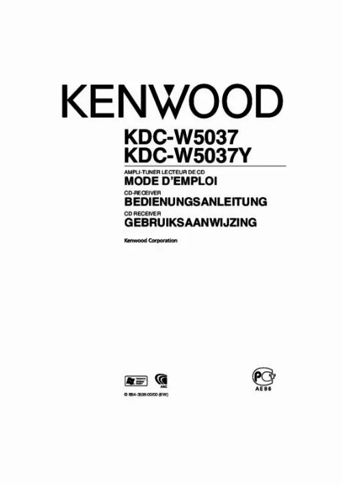 Mode d'emploi KENWOOD KDC-W5037