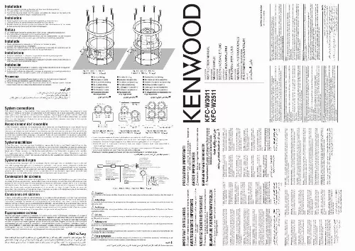 Mode d'emploi KENWOOD KFC-W2511