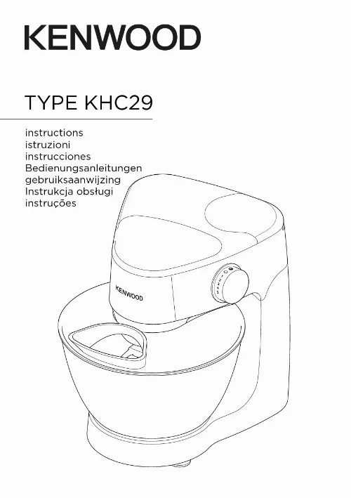 Mode d'emploi KENWOOD KHC29P0SI