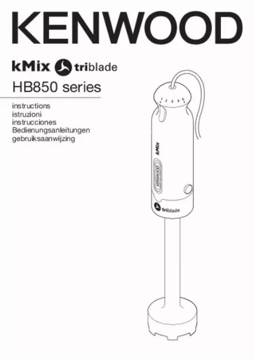 Mode d'emploi KENWOOD KMIX HB857