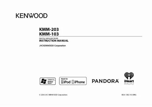 Mode d'emploi KENWOOD KMM-203