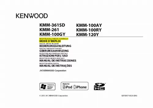 Mode d'emploi KENWOOD KMM-261