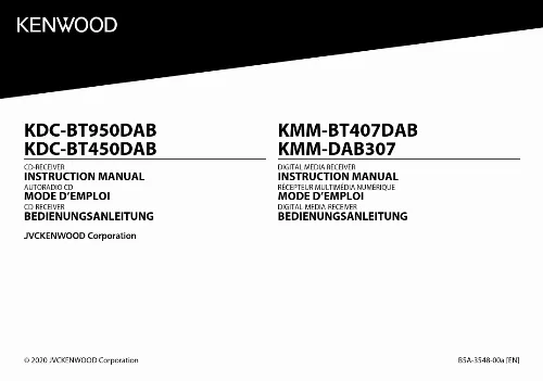 Mode d'emploi KENWOOD KMM-BT407DABNA