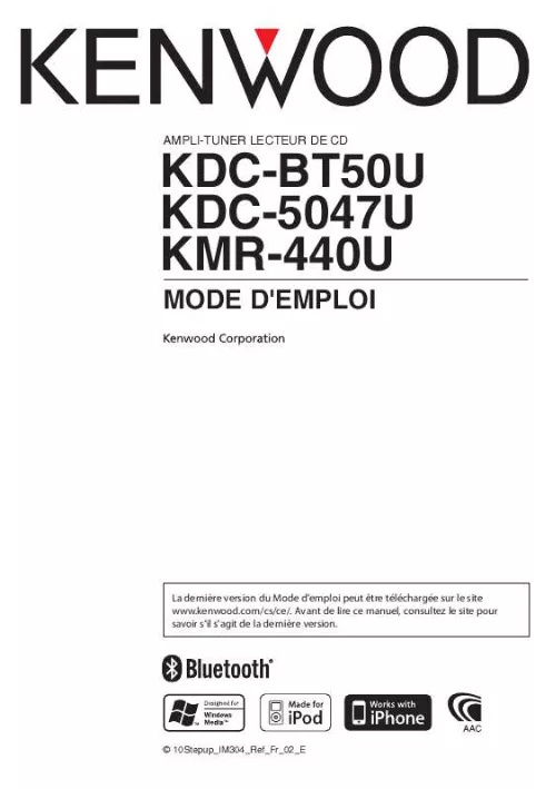 Mode d'emploi KENWOOD KMR-440U