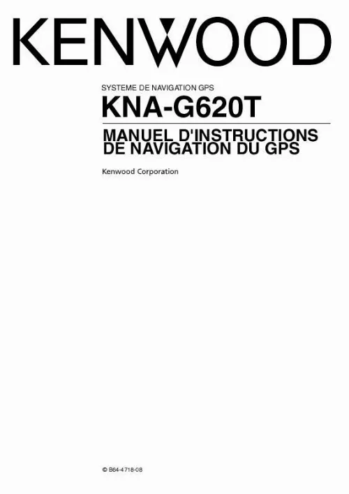 Mode d'emploi KENWOOD KNA-G620T