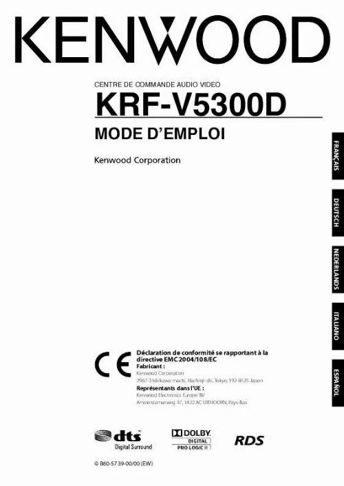 Mode d'emploi KENWOOD KRF-V5300D