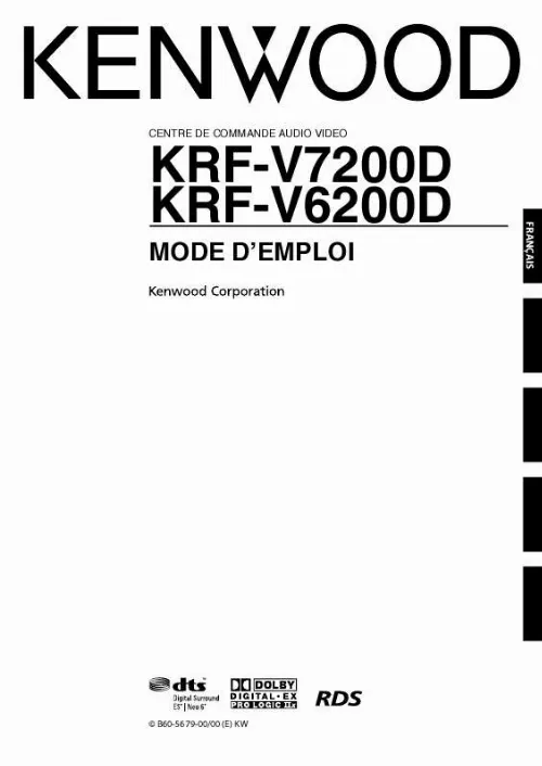 Mode d'emploi KENWOOD KRF-V7200D