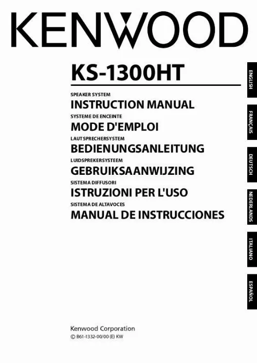 Mode d'emploi KENWOOD KS-1300HT