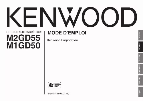 Mode d'emploi KENWOOD M1GD50