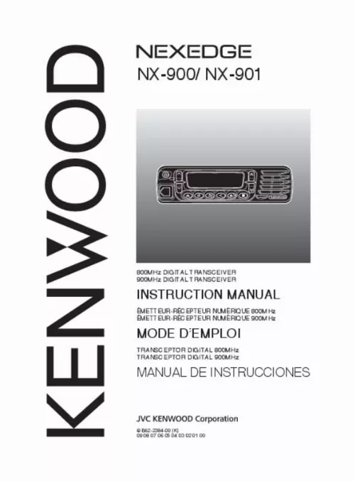 Mode d'emploi KENWOOD NX-901