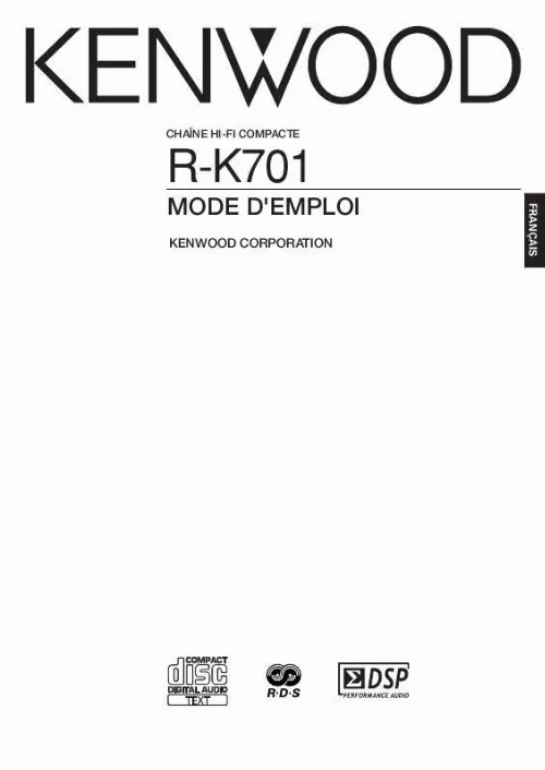 Mode d'emploi KENWOOD R-K701