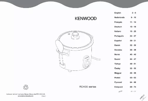 Mode d'emploi KENWOOD RC400